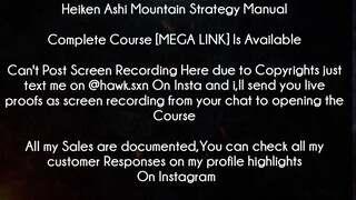 Heiken Ashi Mountain Strategy Manual Course download