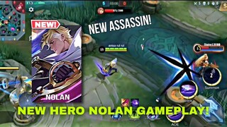 NEW HERO NOLAN GAMEPLAY MOBILE LEGENDS BANG BANG