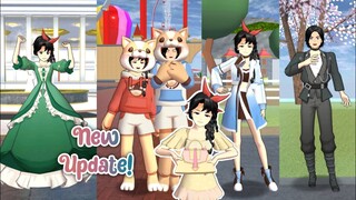 NEW UPDATE! New Costumes and Hairstyles 😍 Sakura School Simulator Chinese Version