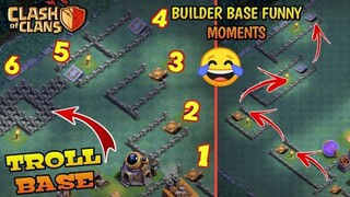 Clash Of Clan Builder Base Funny Moments √ Troll Base √ Trap Funny Compilation Part-2