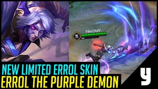 NEW SKIN: ERROL PURPLE DEMON | LIMITED TIME SKIN | Arena of Valor | LiênQuânMobile | 傳說 對決 | ROV