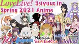 Love Live! Seiyuus in Spring 2021 Anime