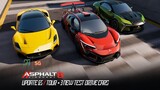 [Asphalt 8] Update 65 Preview + E-Tense Performance, Frangivento Sorpasso GT3, and MC20 Test Drives
