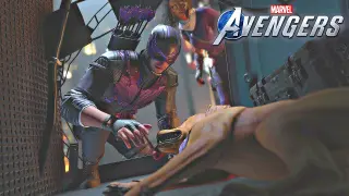Hawkeye Saves Lucky With Classic Outfit - Marvel's Avengers Future Imperfect DLC (2020)