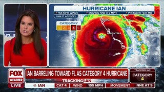 Hurricane Ian's Eyewall Moving Onshore Along Florida's Gulf Coast