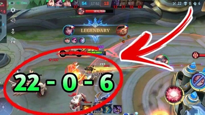 22 KILLS 0 DEATH, NATALIA ONE HIT DELETE...  MOBILE LEGENDS BANG BANG MLBB 2022