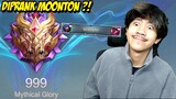 DETIK DETIK 1000 POINT MYTHICAL GLORY MALAH KENA PRANK MOOONTON - Mobile legends