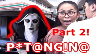 (Tadtad Kami ng Mura) Scary Nun Drive By Prank Part 2