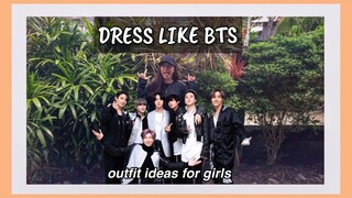 BTS (방탄소년단)INSPIRED OUTFITS ! DRESSING LIKE BTS using old my clothes | Filipino BTS ARMY