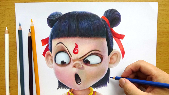 [Menggambar dengan Pensil Warna] Nezha: Lahirnya Anak Iblis
