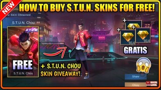 HOW TO BUY S.T.U.N. SKINS FOR FREE! (USING PROMO DIAS) | + Chou S.T.U.N. Giveaway - MLBB