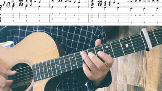 Fingerstyle Guitar : เพลงธีม "ยอดจิ๋วโคนัน" เวอร์ชั่นง่ายๆ ไม่กดแนวนอน เหมาะสำหรับมือใหม่ พร้อมโน้ตเ