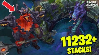 11232 STACKS NASUS is INSANE! - Wild Rift Funny & Best Moments