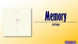 HYNN - Memory (상처) [Nothing Uncovered OST Part 1] [Rom_Eng Lyric]