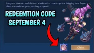 REDEEMTION CODE/SEPTEMBER 4 2020/ EXE VS NXP MPL LIVE