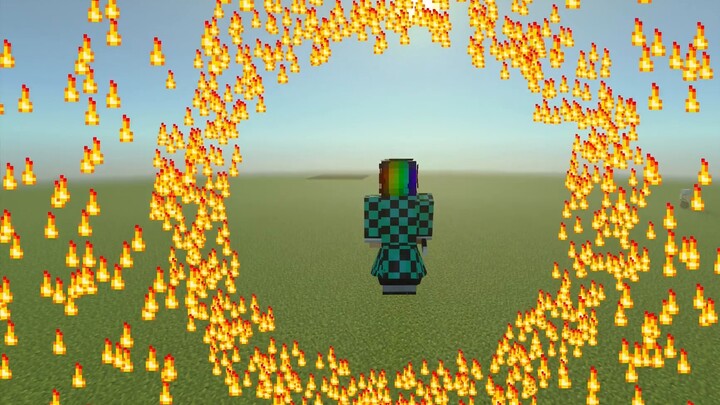 Demon Slayer module: Very similar to the Java version! It has all the breathing methods! [Minecraft 