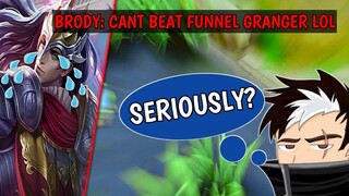 MY ENEMIES ARE BLAMING LANCELOT BECAUSE HE CANNOT BEAT A FUNNEL GRANGER - AkoBida Gameplay - MLBB
