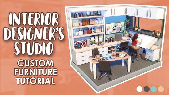 Base game Custom Office | SIMS 4 TUTORIAL using T.O.O.L. | NO CC