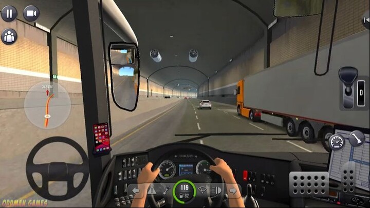 Bus Simulator Ultimate- Chờ tàu ở đoạn đường sắt - Gameplay của Android