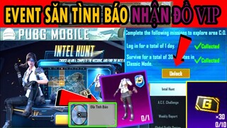 Hướng Dẫn Sự Kiện Săn Tình Báo Nhận Vật Phẩm Cực Xịn Xò - Event Guide Intel Hunt Pubg Mobile