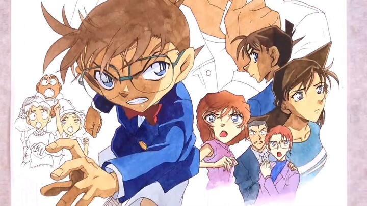 Detective Conan (名探偵コナン_ ゼロの執行人) - Watercolor Painting - Part 1