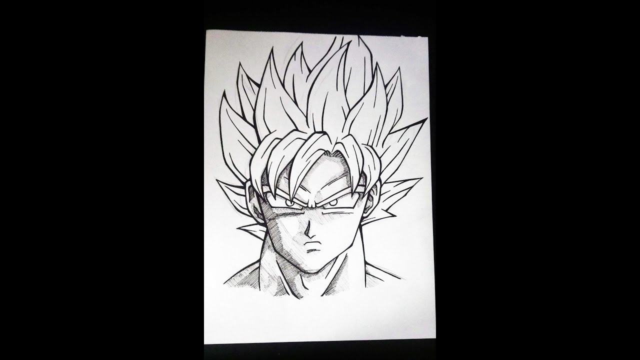 Drawing Goku from Dragon Ball #shorts - Bilibili