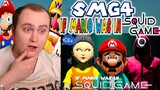 SMG4: If Mario Was In.... SQUID GAME | Reaction | Wario's Choice