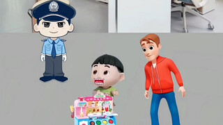 小宝被警察抓了！