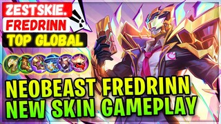 Neobeast Fredrinn New Skin Gameplay [ Top Global Fredrinn ] ZestSkie. - Mobile Legends Emblem Build