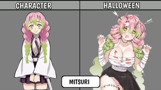 DEMON SLAYER CHARACTERS HALLOWEEN VERSION || PlayNetCity