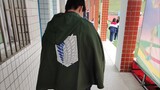 Wings of Freedom appears at school sports day-Survey Corps
