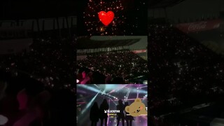 Pink ocean wave with Fireworks End show in Mexico 🔥 #blackpink #blink #bornpink