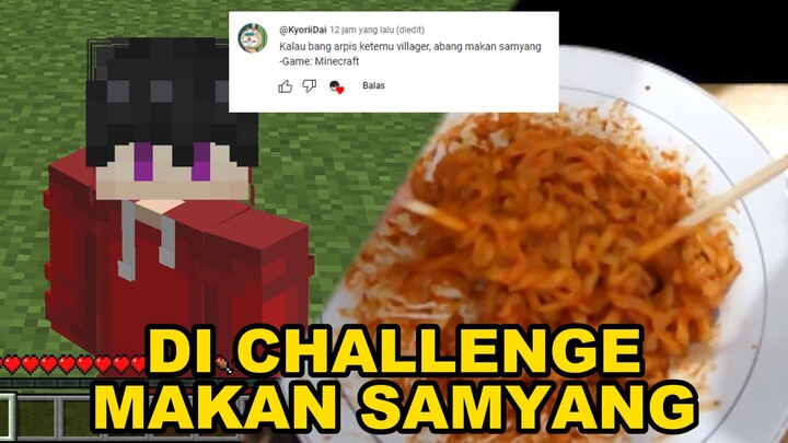 AKU DI CHALLENGE SAMA VIEWERS KU UNTUK MAKAN SAMYANG!