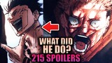 WE FIND OUT WHAT SUKUNA DID TO YUJI / Jujutsu Kaisen Chapter 215 Spoilers
