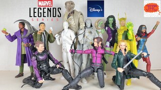Disney Plus MCU TV Series Loki Moon Knight Hawkeye She-Hulk Ms Marvel Legends Action Figure Review