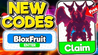 New "December Working Codes in Roblox Blox Fruits