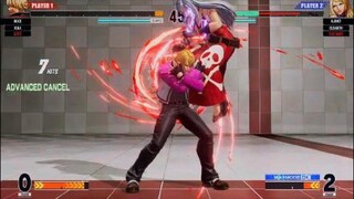 KOF15　チャンピオン　ロックvsジェニー　劣勢から一気に逆転を狙うレイジングコンボ　餓狼MOWキャラの頂点