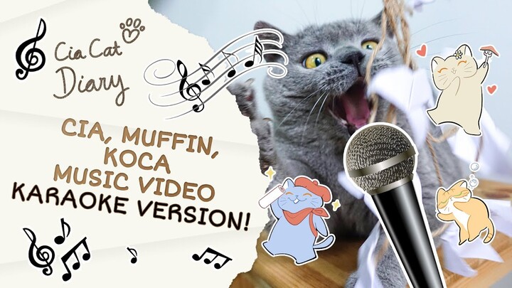 Kucing Lucu Nyanyi Lagu Siapa Suka - KARAOKE VERSION - Cia Cat Diary