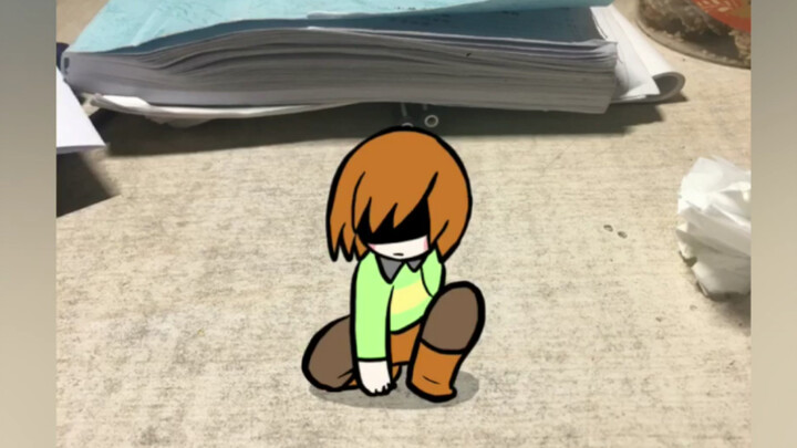 Your desk has been hacked by Chara! (The first phase of the animation collection)