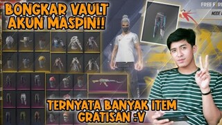 BONGKAR VAULT FF MASPIN❗TERNYATA BANYAK ITEM LANGKA⁉️ - FREE FIRE INDONESIA.