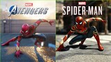 MCU Iron-Spider Suit Swinging Comparison | Marvel's Spider-Man | Marvel's Avengers PS5
