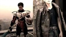 yg kanan ultraman yg kiri ksatria garuda