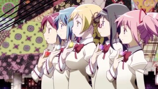 [Puella Magi Madoka Magica] Tất cả các thành viên + phù thủy tăng tốc và biến thành màu đen ...