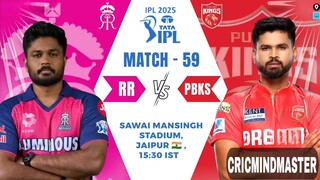 RR vs PBKS, Rajasthan Royals vs Punjab Kings 59th IPL Match , IPL 2025