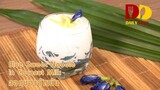 Blue Sweet Noodle in Coconut Milk | Thai Dessert | ลอดช่องอัญชัน
