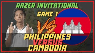 TEAM PHILIPPINES VERSUS TEAM CAMBODIA | GAME 1 | RAZER INVITATIONAL