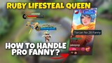 HOW TO COUNTER PRO FANNY? USING RUBY | MLBB