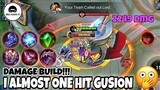 I Almost One Hit a Full HP Gusion with my Ultimate | Gatotkaca Damage Build