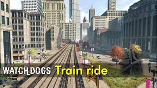 Train Ride - Red Line (first person view) | Watch Dogs