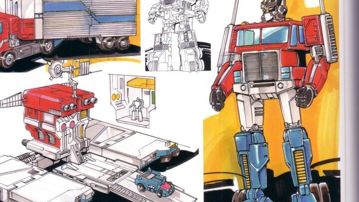 ดีไซน์ที่ถูกทิ้งของ Transformers G1 ที่ไม่ได้รับการเผยแพร่อย่างเป็นทางการ ที่มา: สารานุกรม TF ฉบับภา
